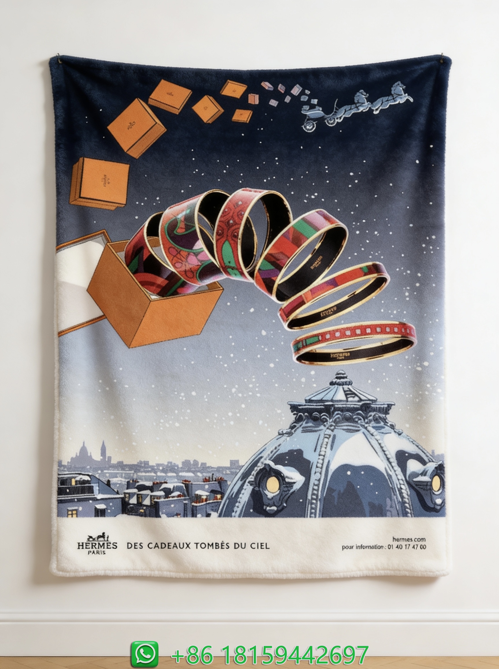Hermes Throw Blankets